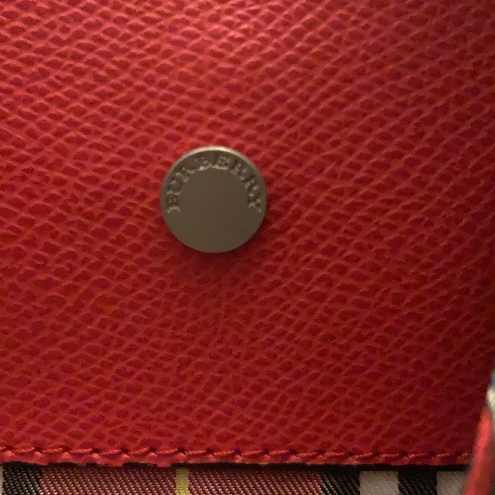 Burberry London check tote red - Picture 2 of 11